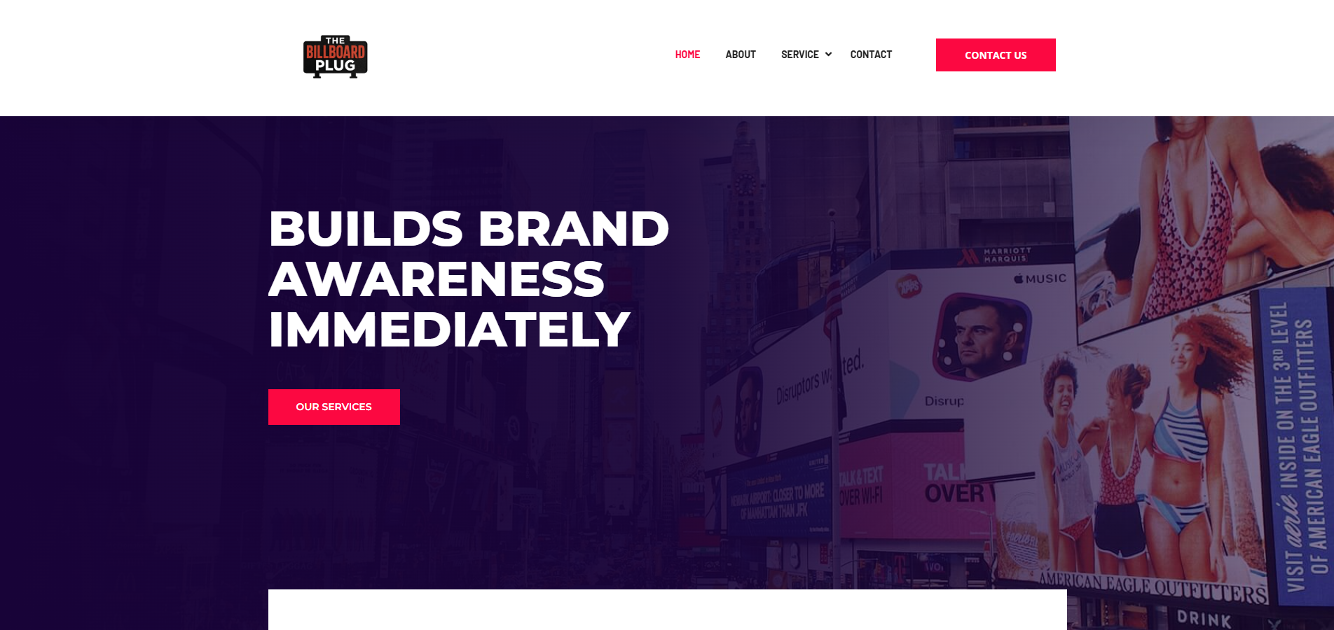 Digital advertising website project by Malik Dev Studio