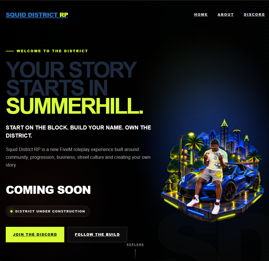 Gaming community website project by Malik Dev Studio
